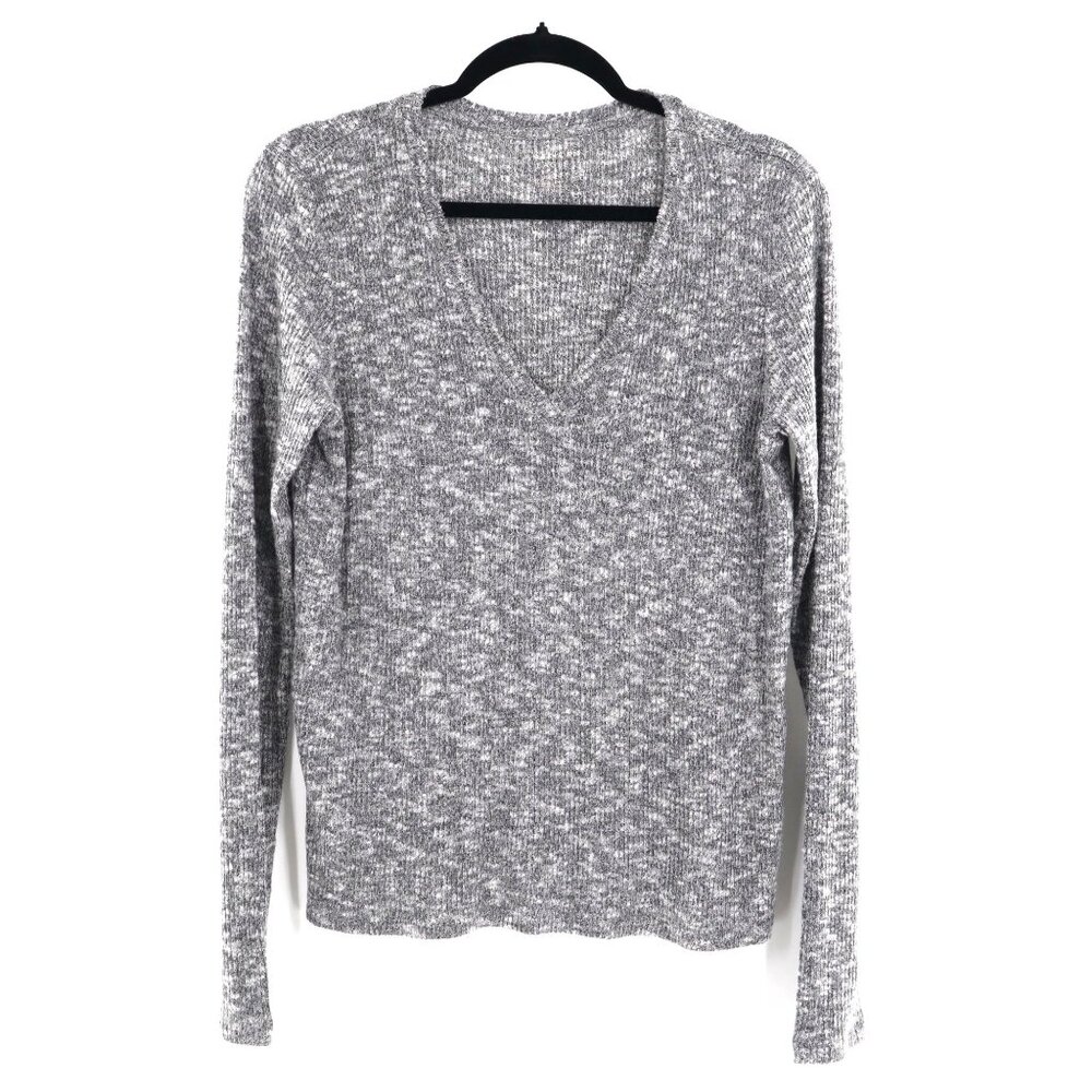 American Eagle Knit Sweater Women's M Gray Casual Basic Classic Academia Staple